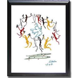 Pablo Picasso 'Dance of Youth' Framed Canvas Art