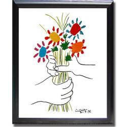 Pablo Picasso 'Petite Fleurs' Framed Canvas Art