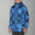 Pipeline Men's Check Line Blue Snowboard Jacket