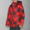 Pipeline Men's Check Line Red Snowboard Jacket