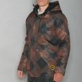 Pipeline Men's Check Line Brown Snowboard Jacket