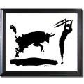 Pablo Picasso 'Bullfight III' Framed Canvas Art
