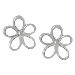 Sterling Silver Flower Earrings
