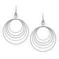 Sterling Silver Multiple Circle Earrings