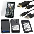 Battery/ Charger/ Screen Protector/ HDMI/ USB Cable for HTC EVO 4G