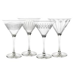 Mikasa Cheers Too 10-oz Martini Glasses (Set of 4)