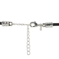 Two-tone Initial 'K' Antiqued Necklace and Earring Set