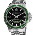 Stuhrling Original Men's Green Pioneer Stainless Steel Bracelet Watch