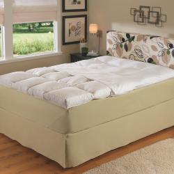 Super Comfort 4-inch Gusseted Featherbed with Protective Zip Cover