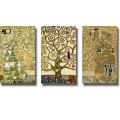 Gustav Klimt 'Tree of Life' 3-piece Canvas Art Set