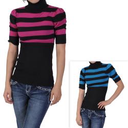 Ci Sono by Adi Junior's Half Sleeve Turtle Neck Top