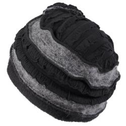 Hailey Jeans Co Women's Flower Detail Two Tone Wool Pill Box Hat