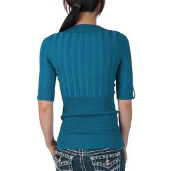 Ci Sono by Adi Junior's Half-sleeve V-neck Sweater