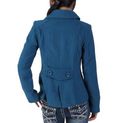 Ci Sono by Journee Junior's Double-breasted Long-sleeve Coat