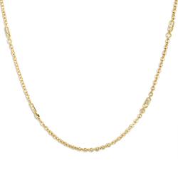 18k Yellow gold 1/3ct TDW Diamond Necklace (G-H, SI1-SI2)
