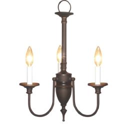 Woodbridge Lighting Basic 3-light Bronze Chandelier