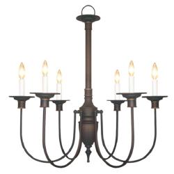 Woodbridge Lighting Basic 6-light Bronze Chandelier