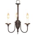 Woodbridge Lighting Basic 3-light Bronze Chandelier