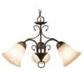 Woodbridge Lighting Ridgemont 3-light Marbled Bronze Chandelier