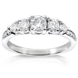 14k White Gold 3/4ct TDW Diamond Engagement Ring
