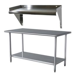 Stainless Steel Work Table and Shelf