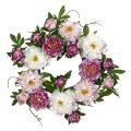 Round 22-inch Peony Wreath