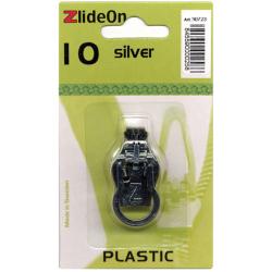 ZlideOn Plastic Size 10 Silver Zipper Pull Replacement