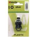 ZlideOn Plastic Size 10 Silver Zipper Pull Replacement