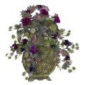 Morning Glory with Decorative Vase Silk Plant