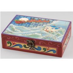 Jim Shore Santa Ornaments with Hinged Box