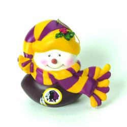 Washington Redskins Musical Snowman Ornament
