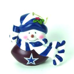 Dallas Cowboys Musical Snowman Ornament
