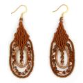 Leticia 'Tamarind' Macrame Earrings (Guatemala)