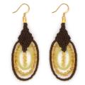 Leticia 'Honeysuckle' Macrame Earrings (Guatemala)