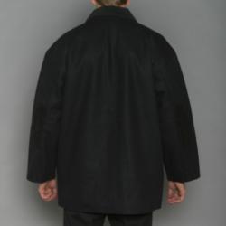 Trenders Men's Black Wool-blend Coat