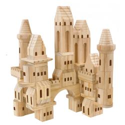 TreeHaus 75-piece Wooden Castle Blocks