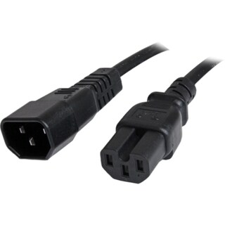 StarTech.com 6 ft 14 AWG Computer Power Cord - IEC C14 to IEC C15