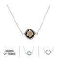 La Preciosa Sterling Silver Gemstone Necklace