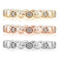 New! 14k Gold Diamond Accent Stackable Band