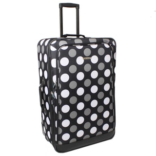 Rockland Black Dot 28-inch Expandable Rolling Upright