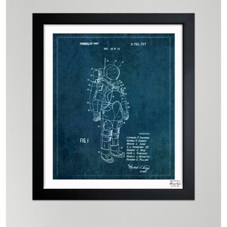 Oliver Gal 'Space Suit US 3751727, Sheet 1, 1973' Framed Paper Wall Art