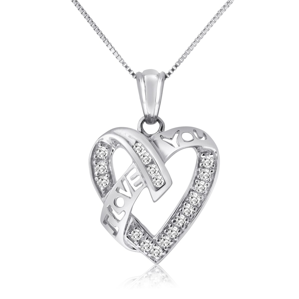 10k-White-Gold-1-4ct-TDW-Diamond-I-Love-You-Heart-Necklace-H-I-I1-I2 ...
