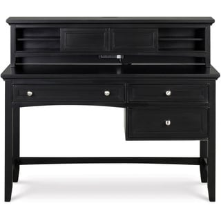 Bennett Three-Drawer Desk with Hutch