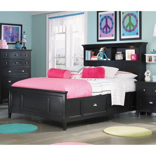 Magnussen 'Bennett' Full-size Black Storage Equipped Panel Bed