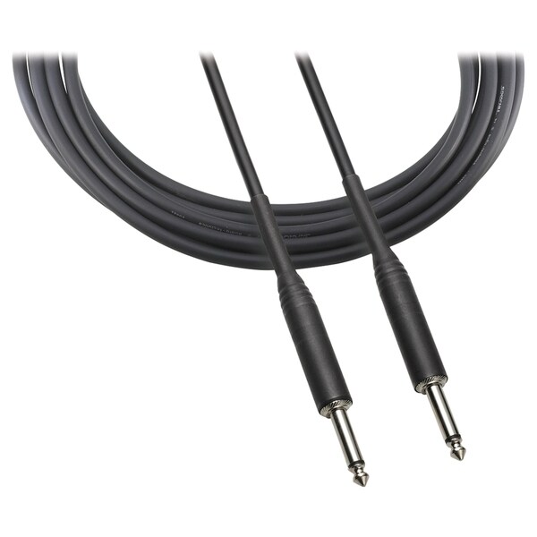 Audio-Technica 1/4" - 1/4" Phone Plug Instrument Cable. 10' (3.0 m) L