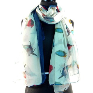 Stylized Bird Fashion Scarf