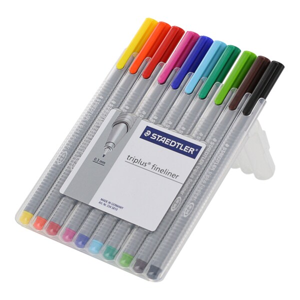 Staedtler 'Triplus Fineliner' Porous Point Pens (Pack of 10) Overstock Shopping Top Rated