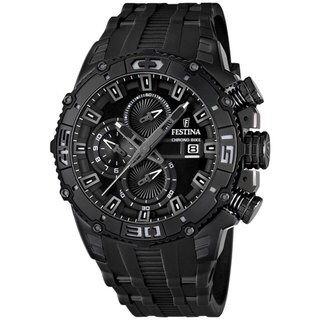 Festina Men's Tour De France Black Rubber Quartz Watch
