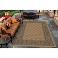 Recife Garden Lattice Cocoa/ Black Rug (8'6 x 13')