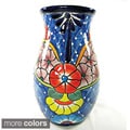 Mexican Talavera Style Clay Planter/Vase